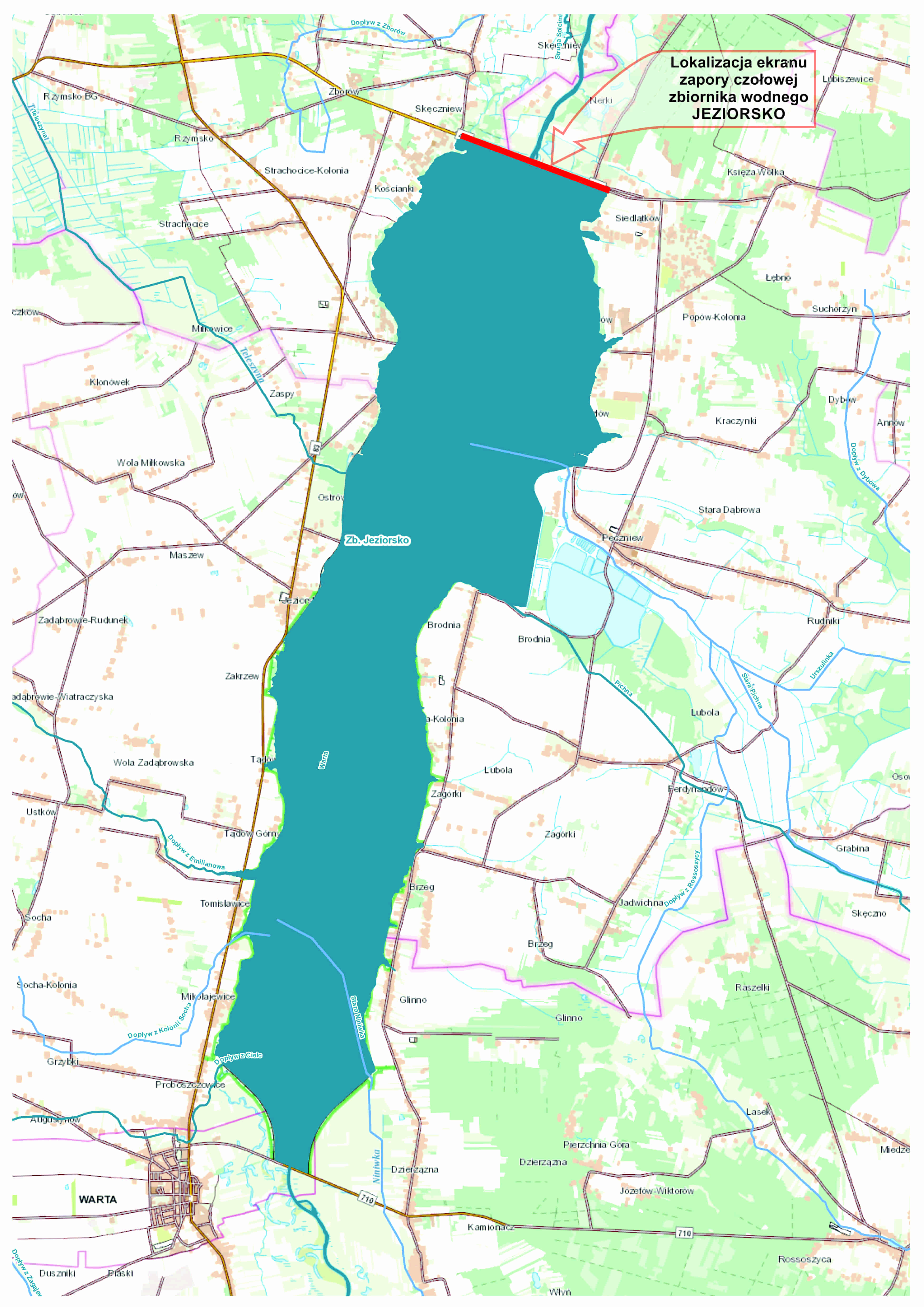 mapa JeziorskoZapora min