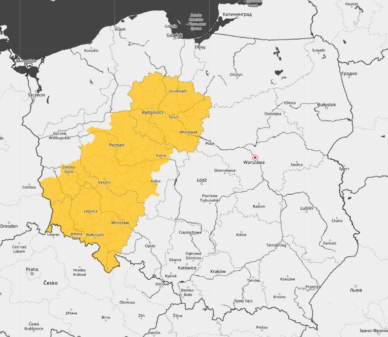 Ostrzeżenia meteo 7.08.21