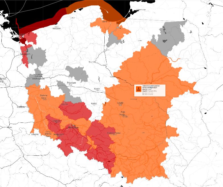 Mapa IMGW