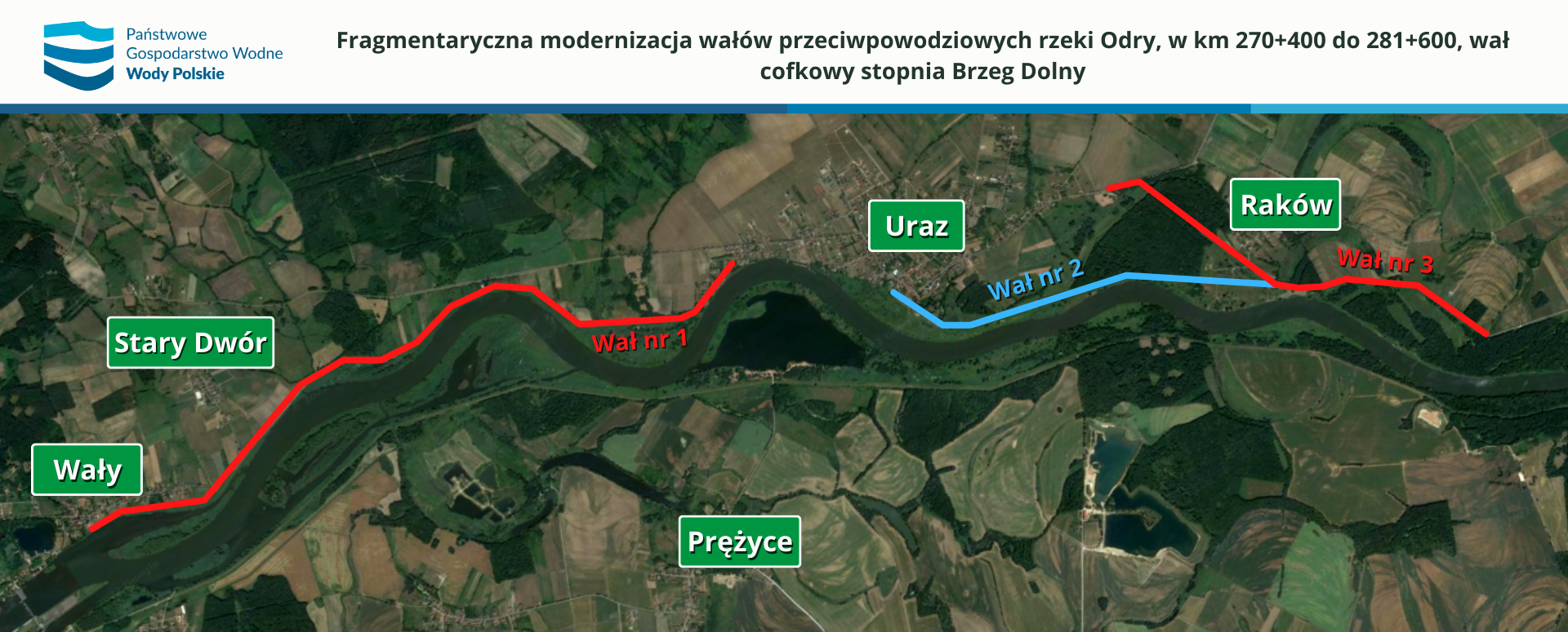 Wa cofkowy stopnia Brzeg Dolny na Odrze mapa pogldowa