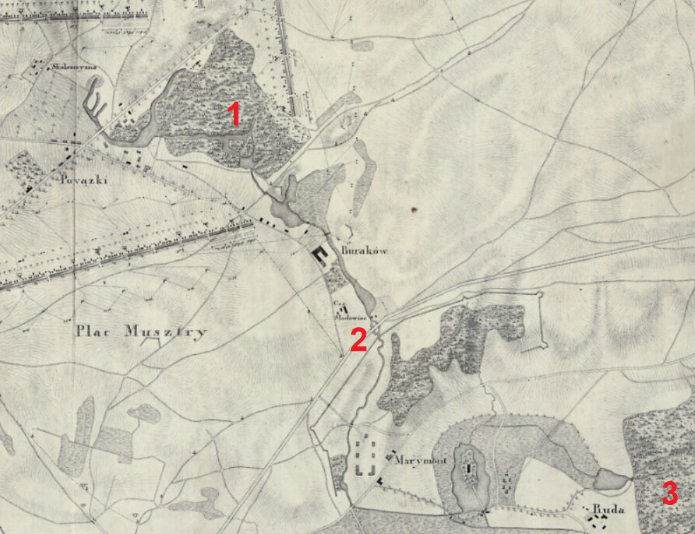 Mapa Warszawy 1821