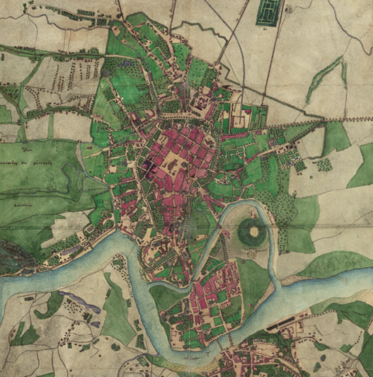 Plan Krakowa 1848