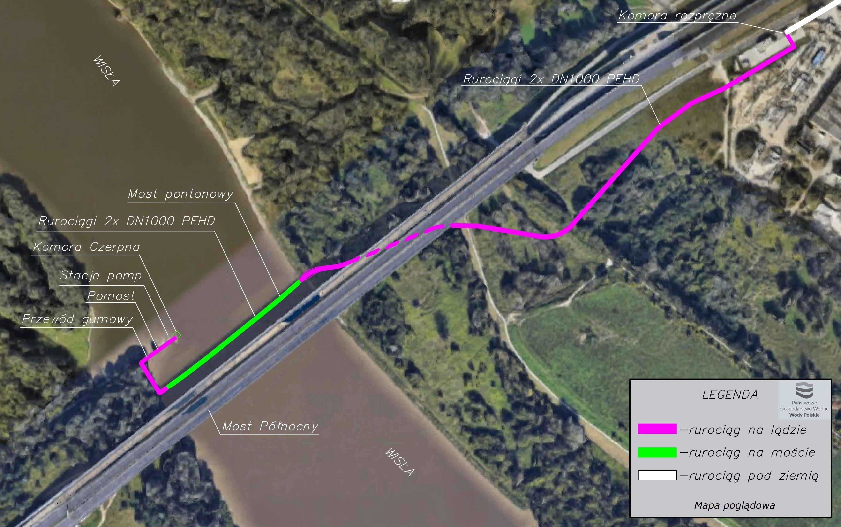 MAPA PRZESYŁU ŚCIEKÓW ALTERNATYWNYM RUROCIĄGIEM2