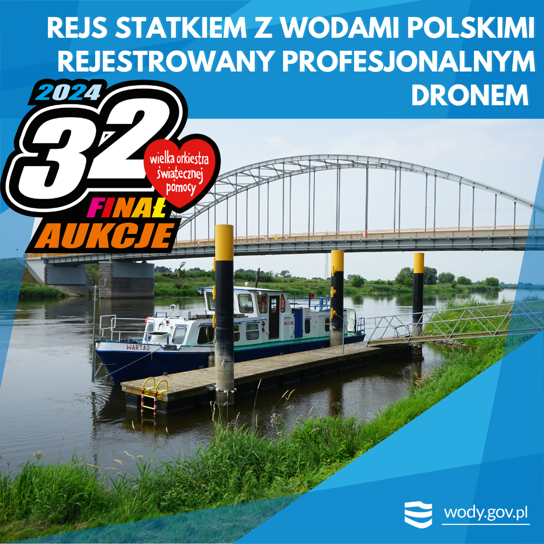 Pozna Warto pyn Wart rejs statkiem z Wodami Polskimi rejestrowany profesjonalnym dronem 